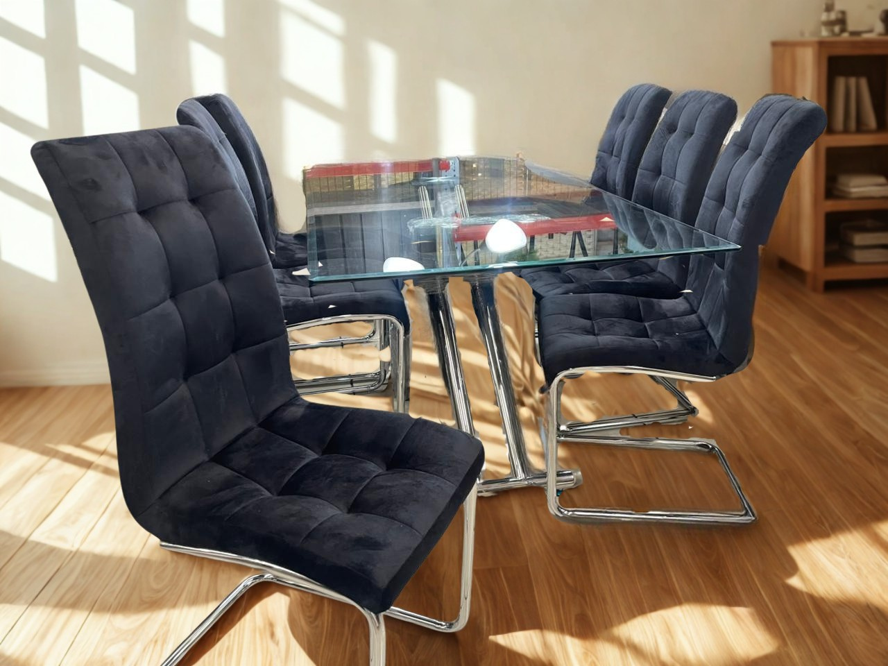 Comedor Ébano con 6 sillas Mia